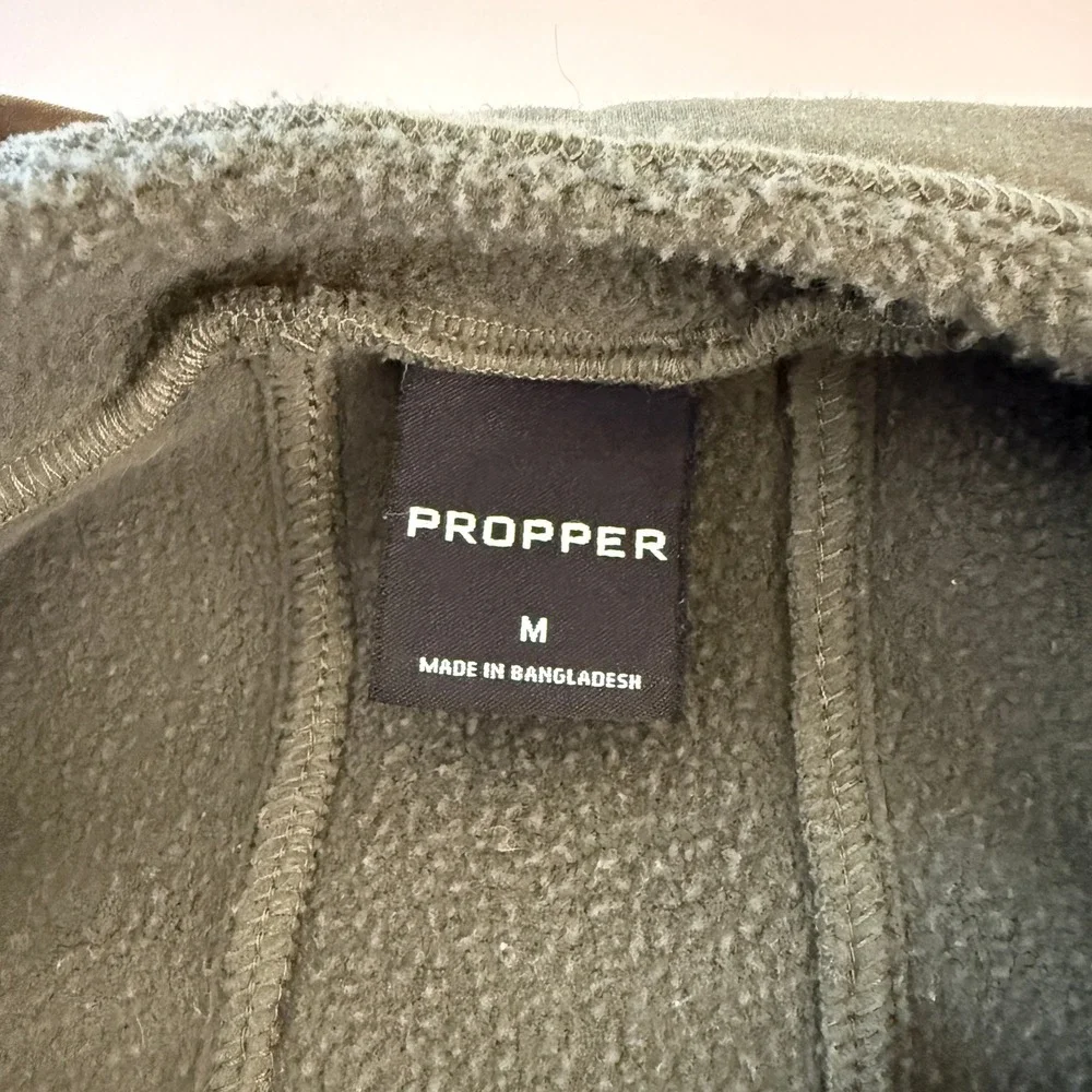 Propper Tactical‎ Half Zip Fleece Hoodie Pullover Mens Medium Green Outdoors
